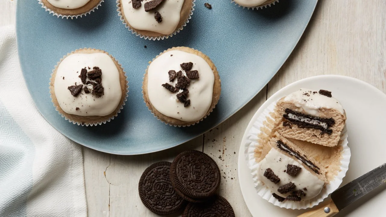 Cookies and Cream Ice Cream Muffins