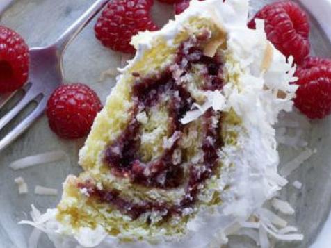 Lemon-Coconut Matzo Jelly Roll