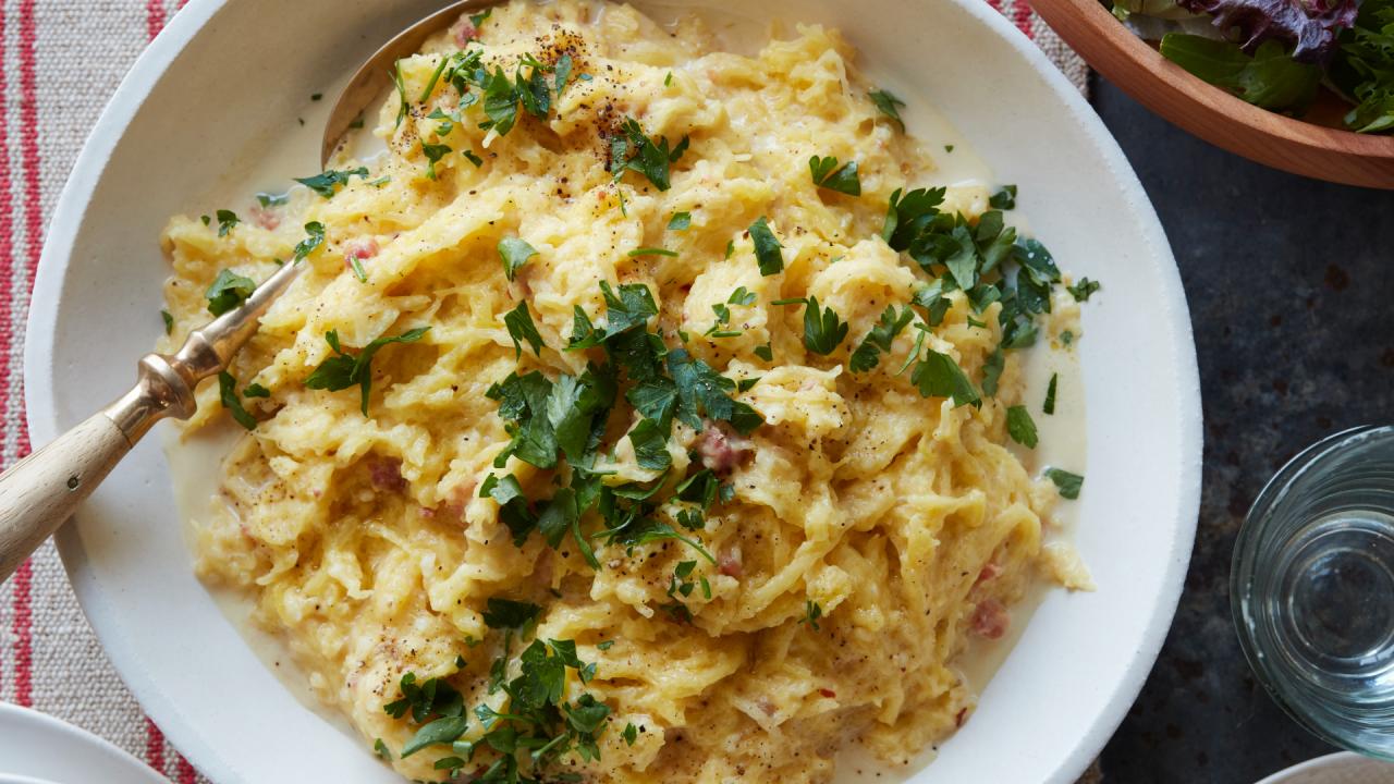 Spaghetti Squash Carbonara