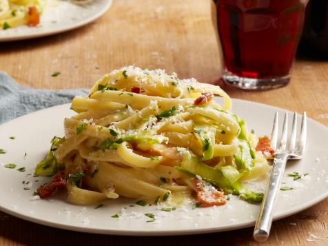 Asparagus Fettuccine Carbonara