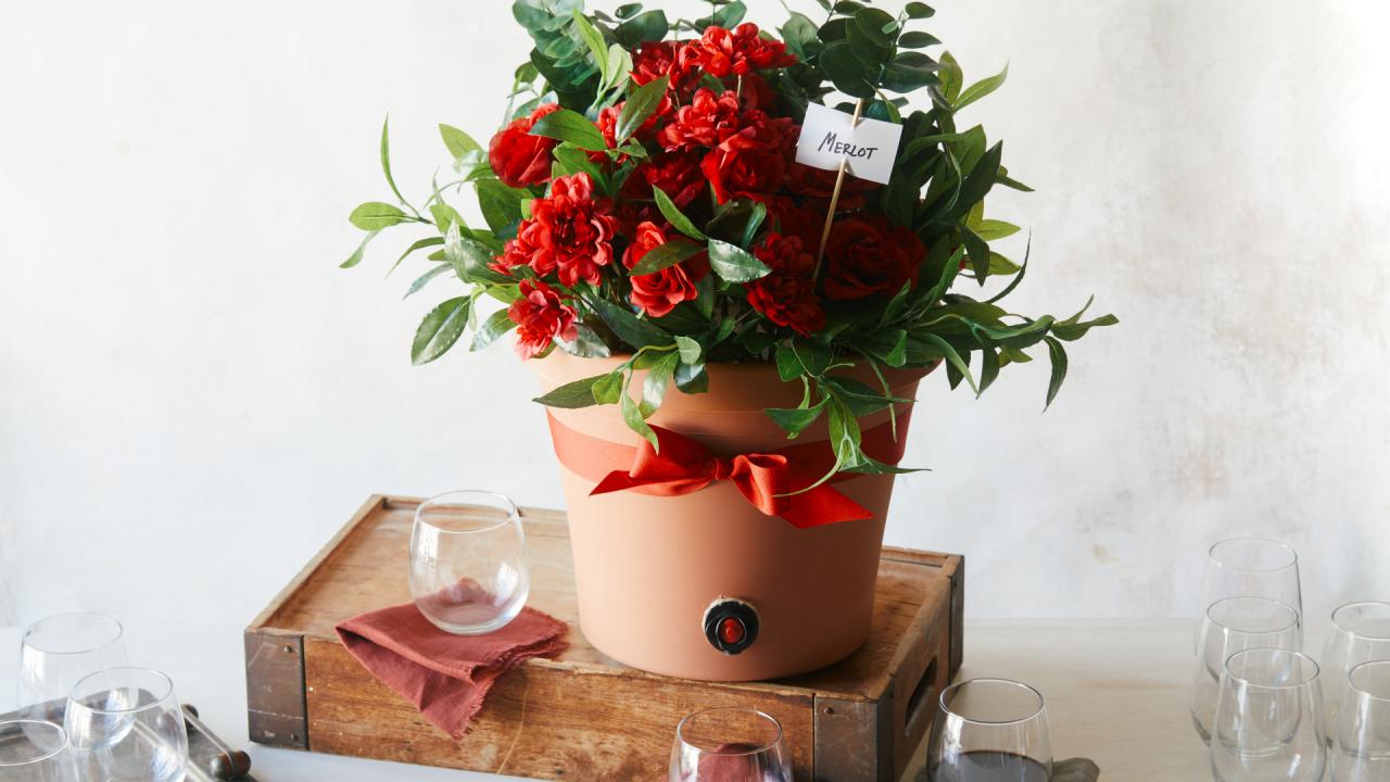 Flowerpot Wine Keg