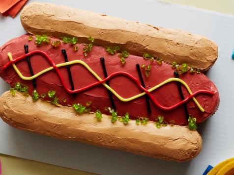 Hot Dog Cupcake Cake