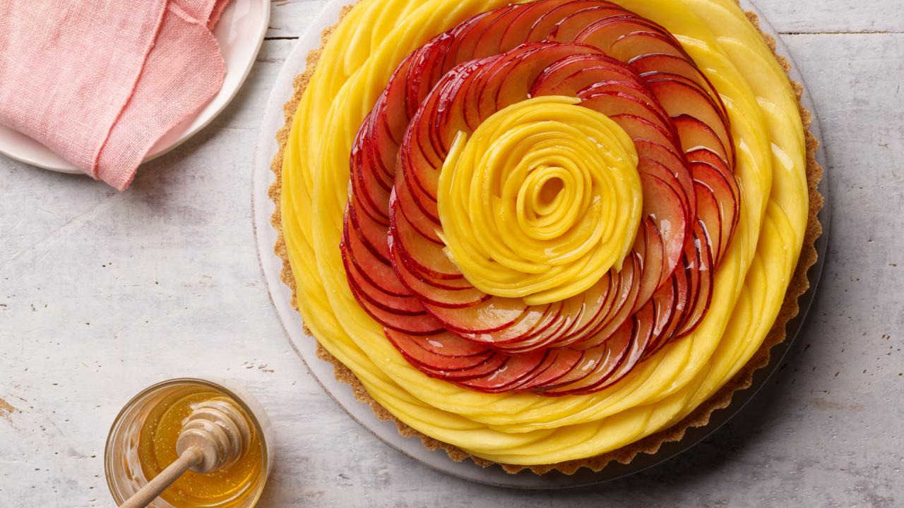 Rose Cheesecake Tart