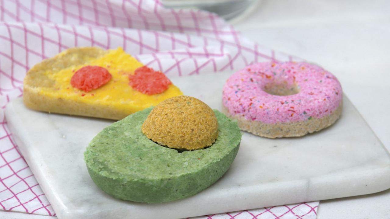 Food-Shaped Bath Bombs