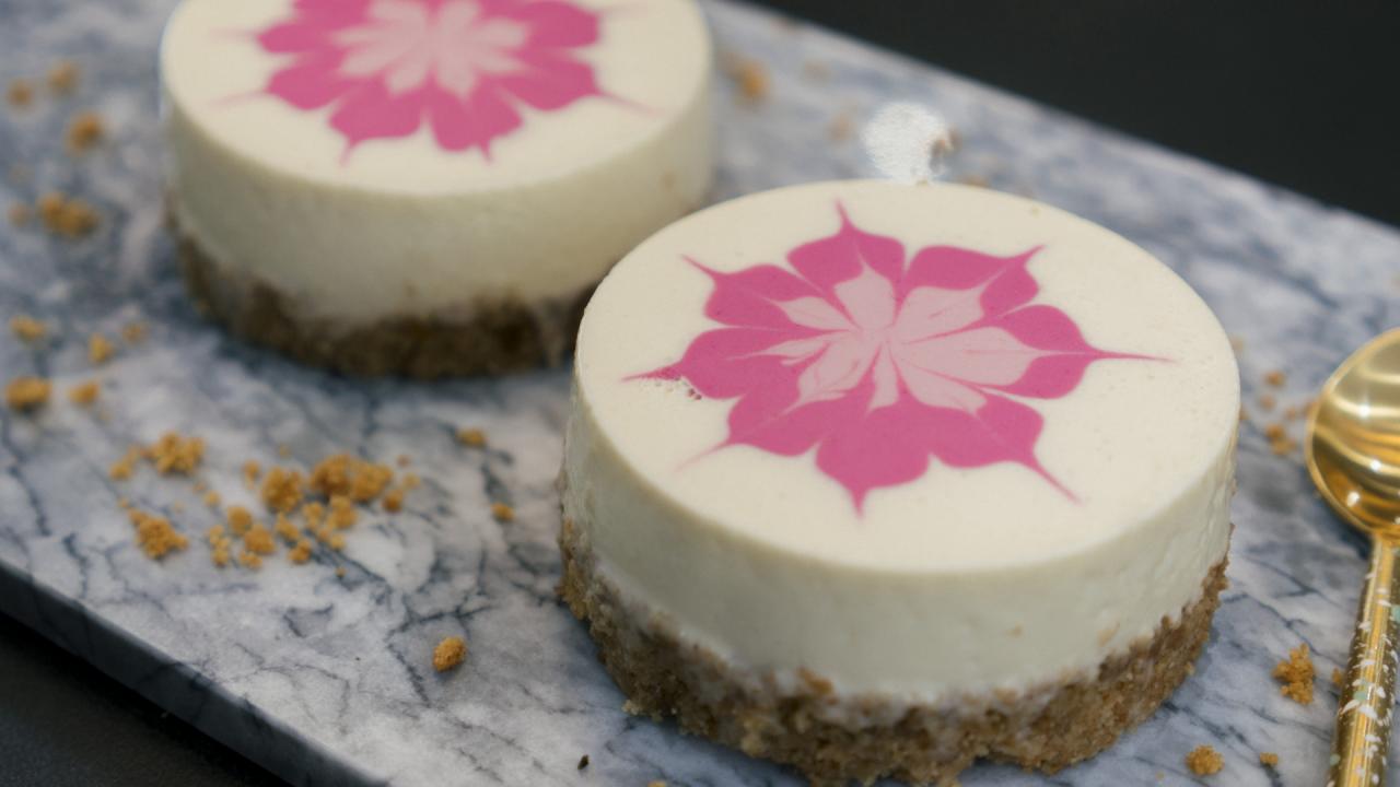 Pink Ombre Cheesecake