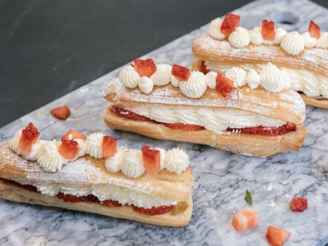 Strawberries and Cream Eclairs