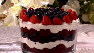 Red, White and Blue Trifle