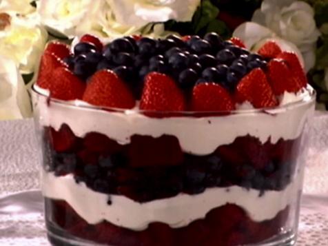 Red, White and Blue Trifle