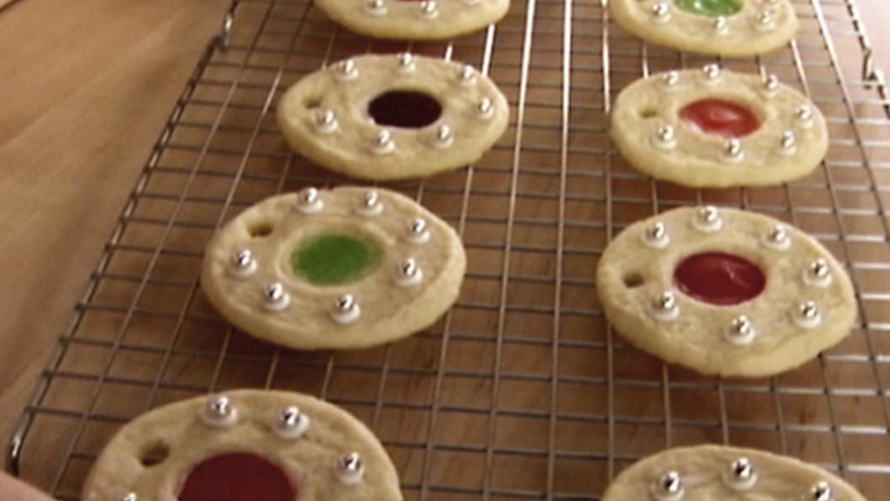 Stained-Glass Wreath Cookies