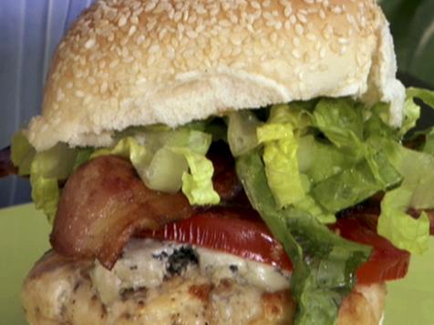 Grilled Chicken Cobb Burgers