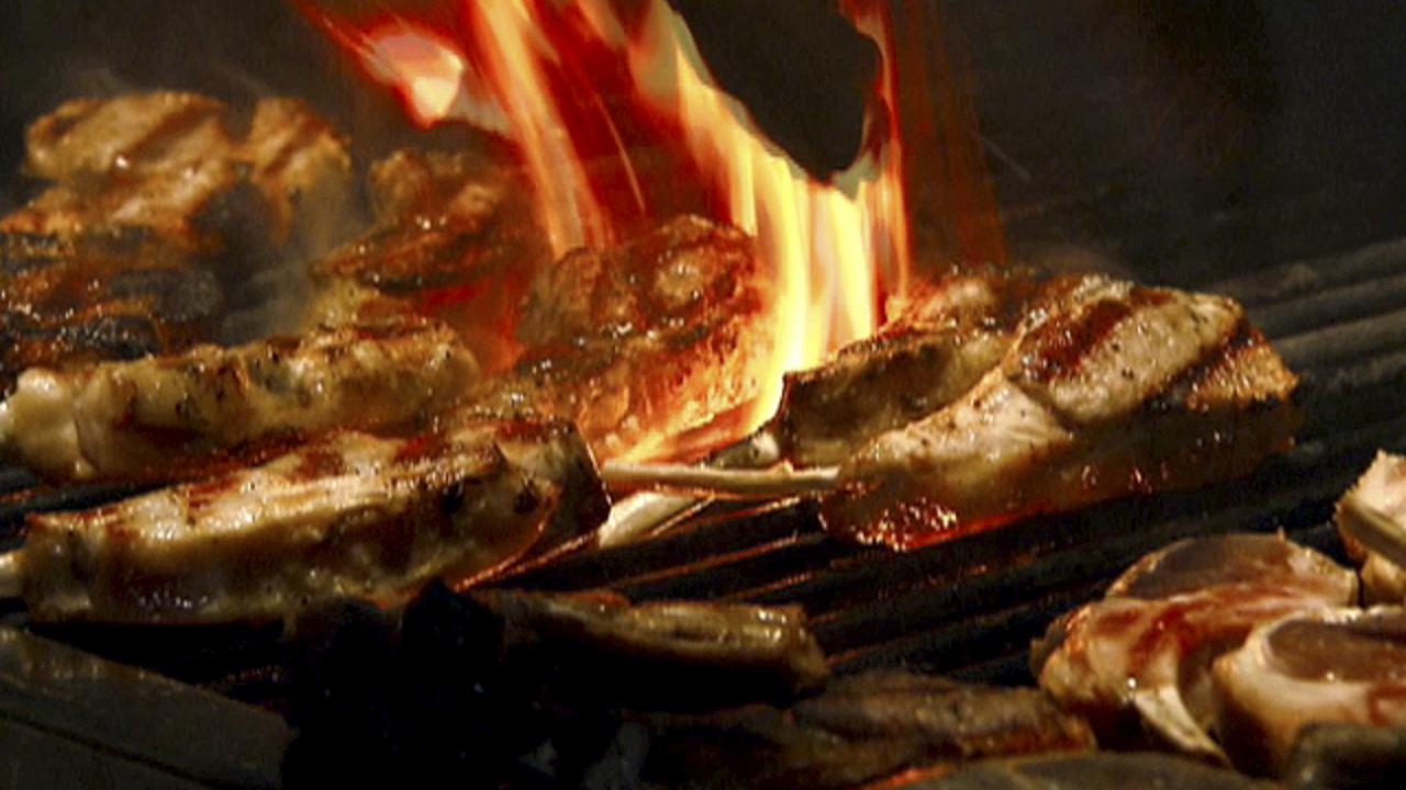 Grilling by the Pool