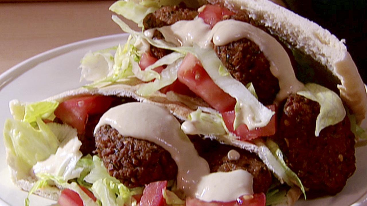 Frying Falafel