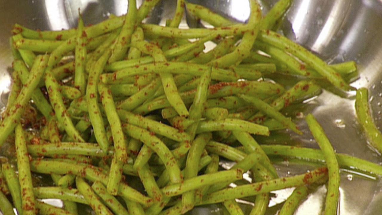 Blackened Green Beans