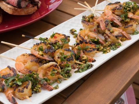 Orange Shrimp with Cocoa Gremolata
