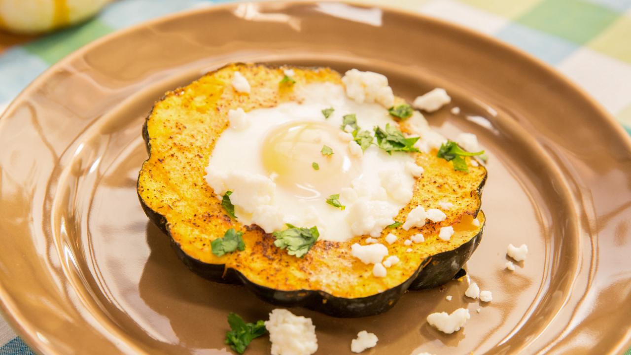 Egg Baked in Acorn Squash