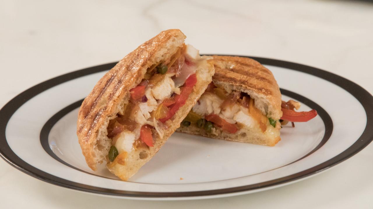Chicken and Peperonata Panini