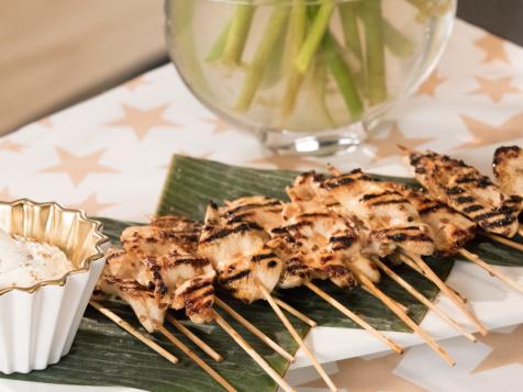 Grilled Chicken Skewers with Lemon and Honey