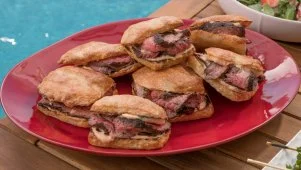 Cocoa Flank Steak Sandwiches