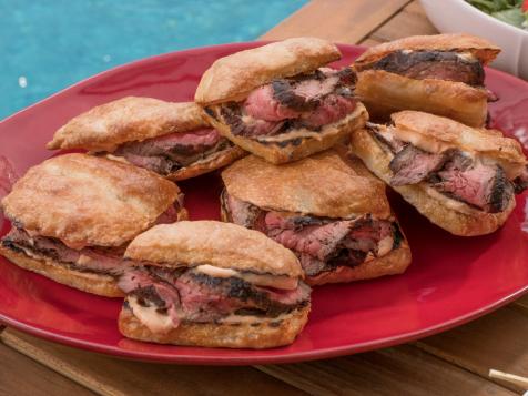 Cocoa-Rubbed Flank Steak Sandwiches