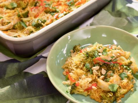 Spicy Thai Red Curry Chicken Casserole