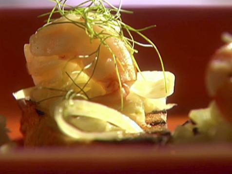 Shrimp and Fennel Crostini