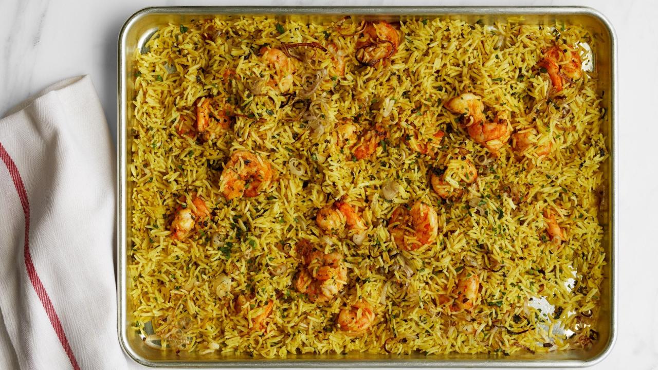 Curried Shrimp Biryani