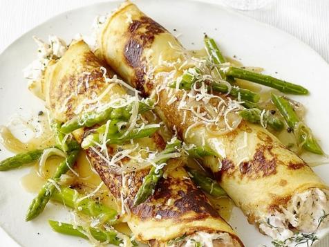 Chicken and Asparagus Crepes