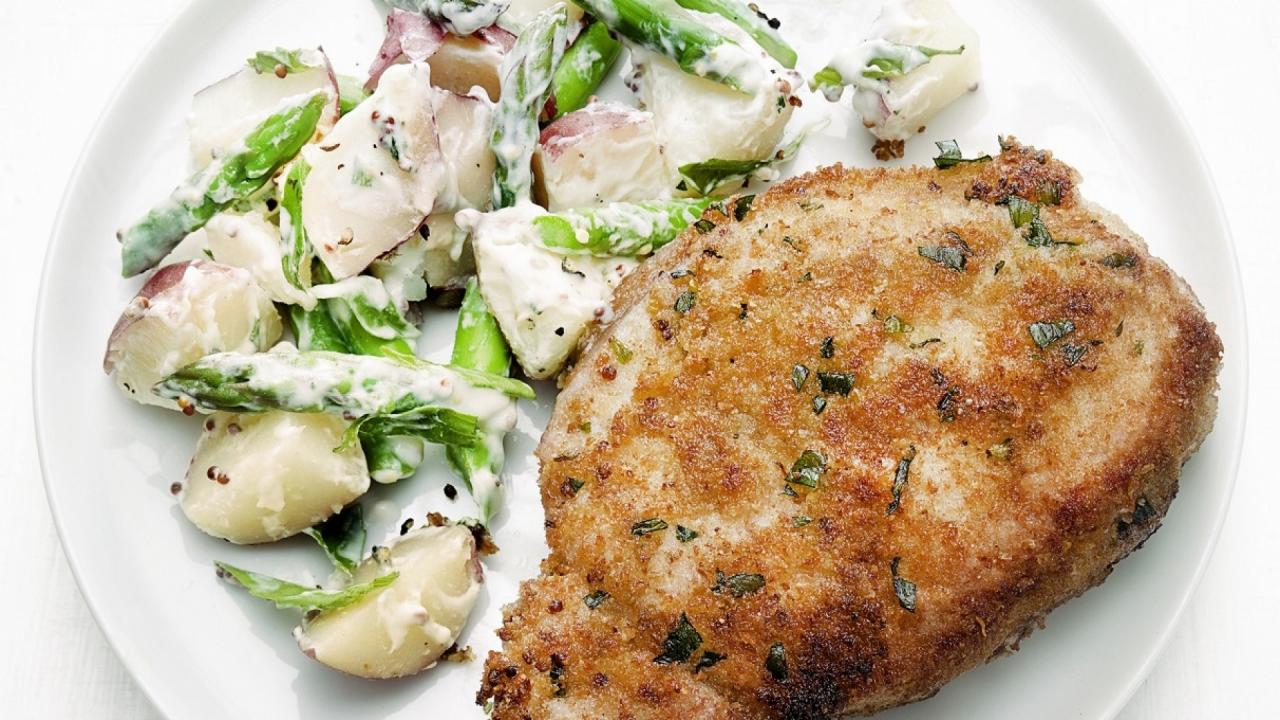 Mustard Crusted Pork Chops