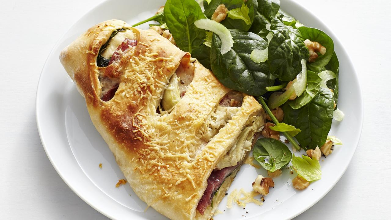 Artichoke Salami Stromboli