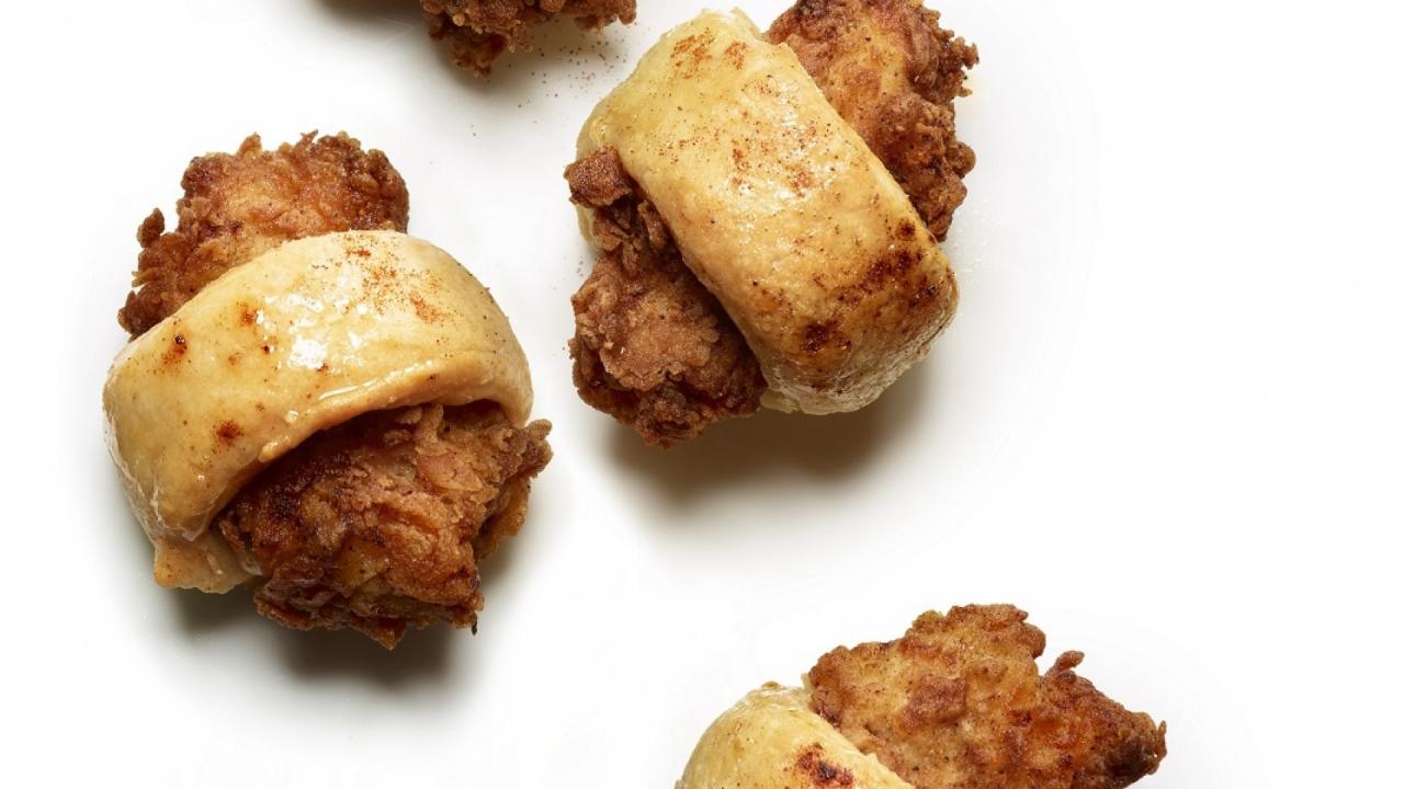Biscuit-Wrapped Fried Chicken