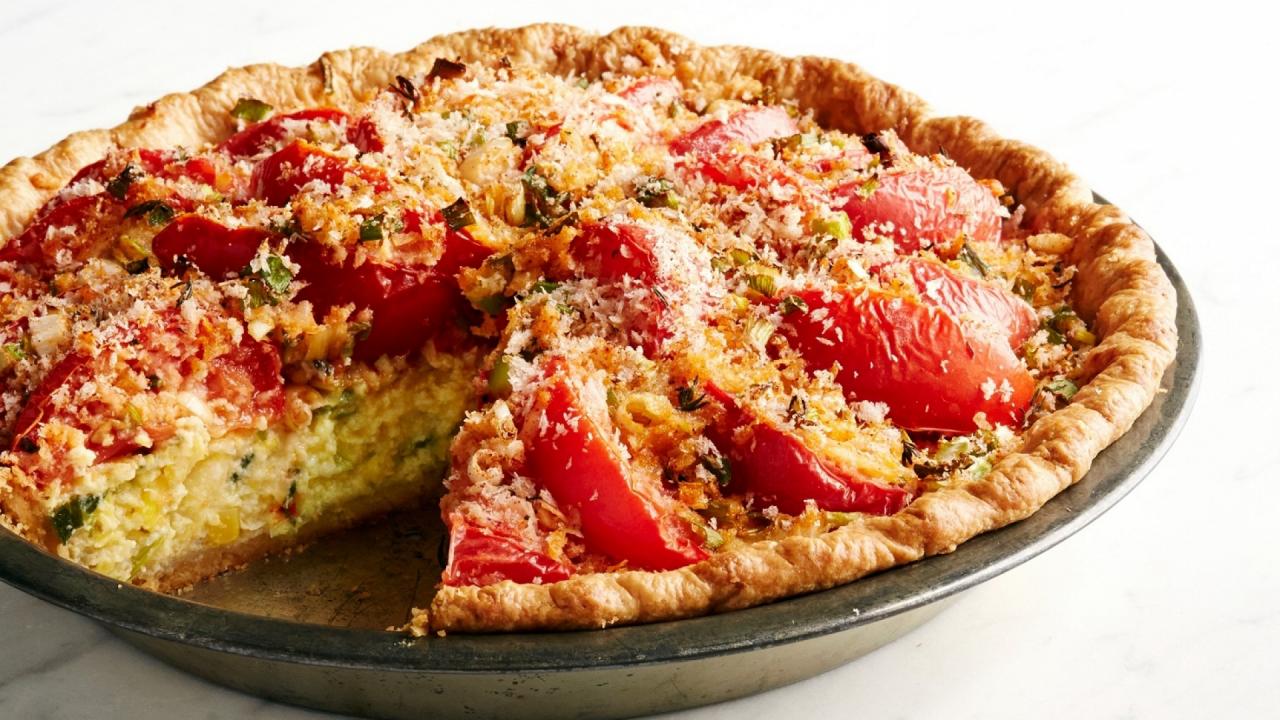 Tomato and Corn Custard Pie