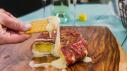 Grilled Brie with Prosciutto