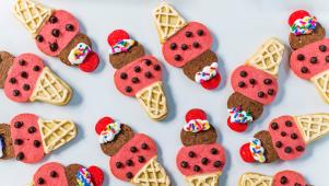 Ice Cream Cone Slice-and-Bake Cookies