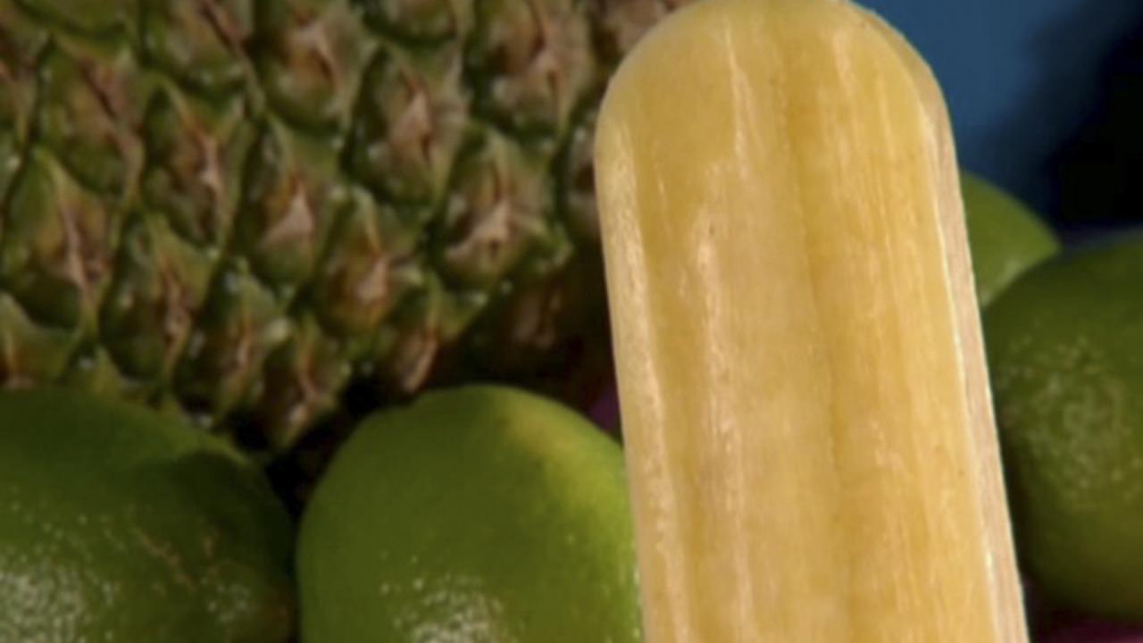 Pineapple-Lime-Pepper Ice Pops