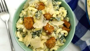 Kale Caesar Mac and Cheese