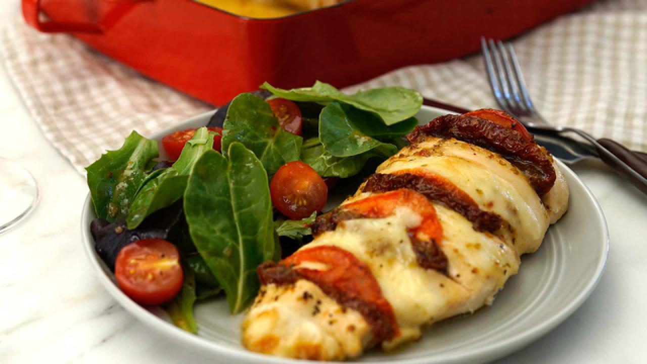 Cheesy Hasselback Chicken