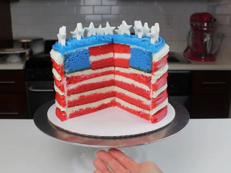 Chelsweets' American Flag Cake