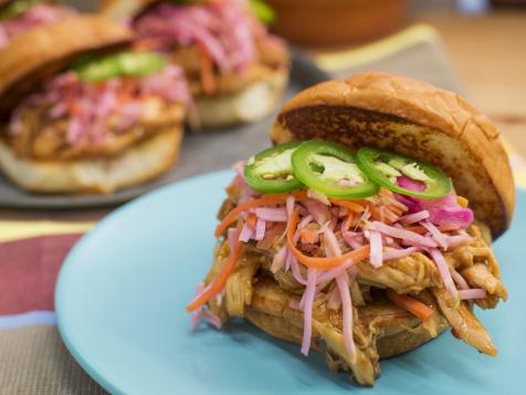 Sweet-and-Sour Pulled Chicken Sandwich