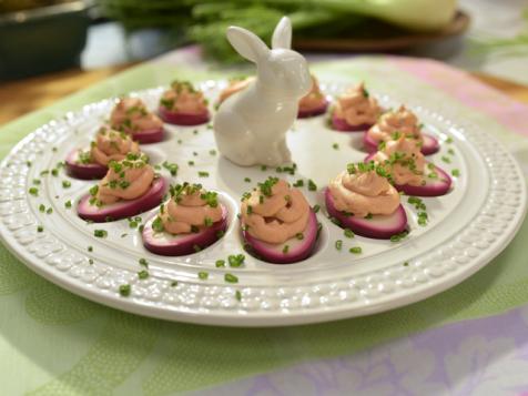Beet Deviled Eggs