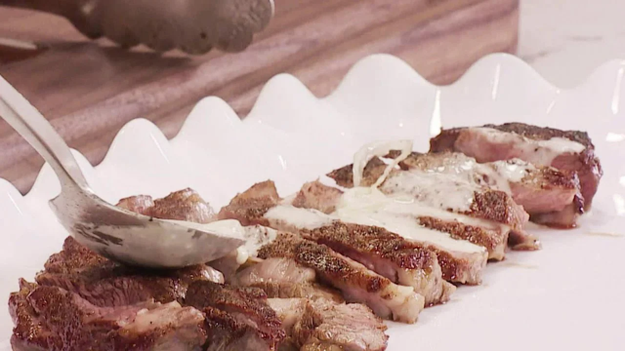 Blue Cheese-Aged Rib-Eye Steak