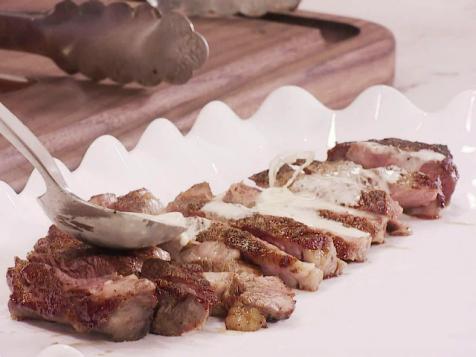 Blue Cheese-Aged Rib-Eye Steak
