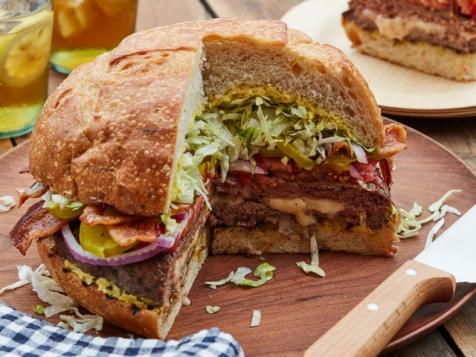 Giant Juicy Lucy Burger