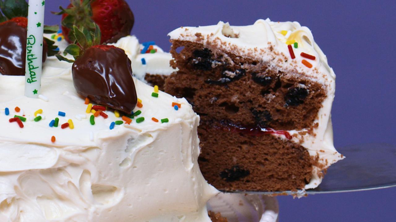 Berry Chocolate Birthday Cake