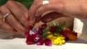 Maneet's Edible Flowers Cake
