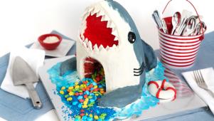Red Velvet Shark Cake