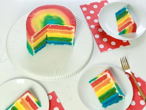 Psychedelic Rainbow Cake