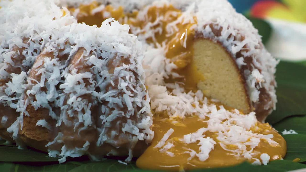 Mango-Coconut Lava Cake