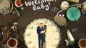 Baby Sussex Stork Cookies