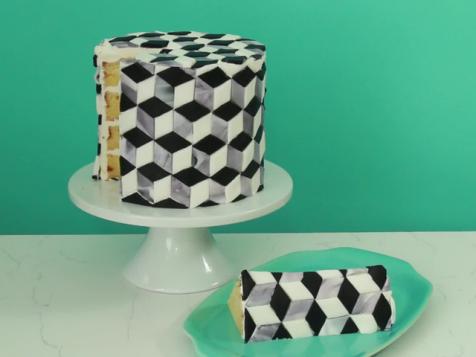 Geometric Tile Cake
