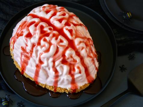 No-Bake Strawberry Cheesecake Brain
